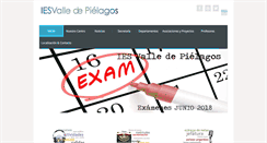 Desktop Screenshot of iesvalledepielagos.com